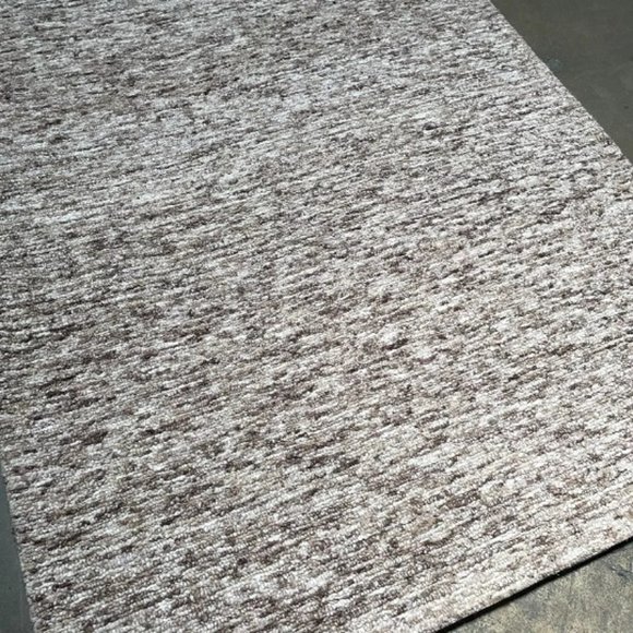 5'3" x 7'6" Feet Wool Handmade Taupe Brown Beige Soft Plush Area Rug - Picture 6 of 9